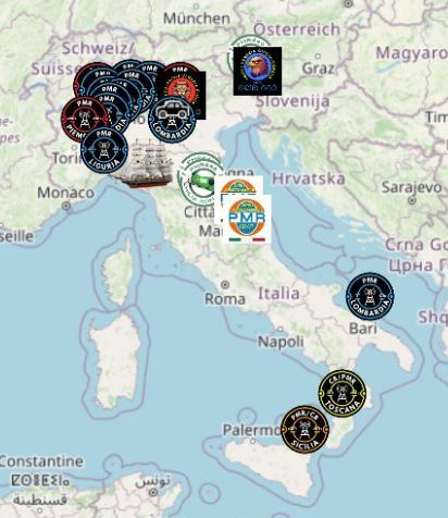 contest progetto pmr radio in vacanza 2025 mappa spot map for ham