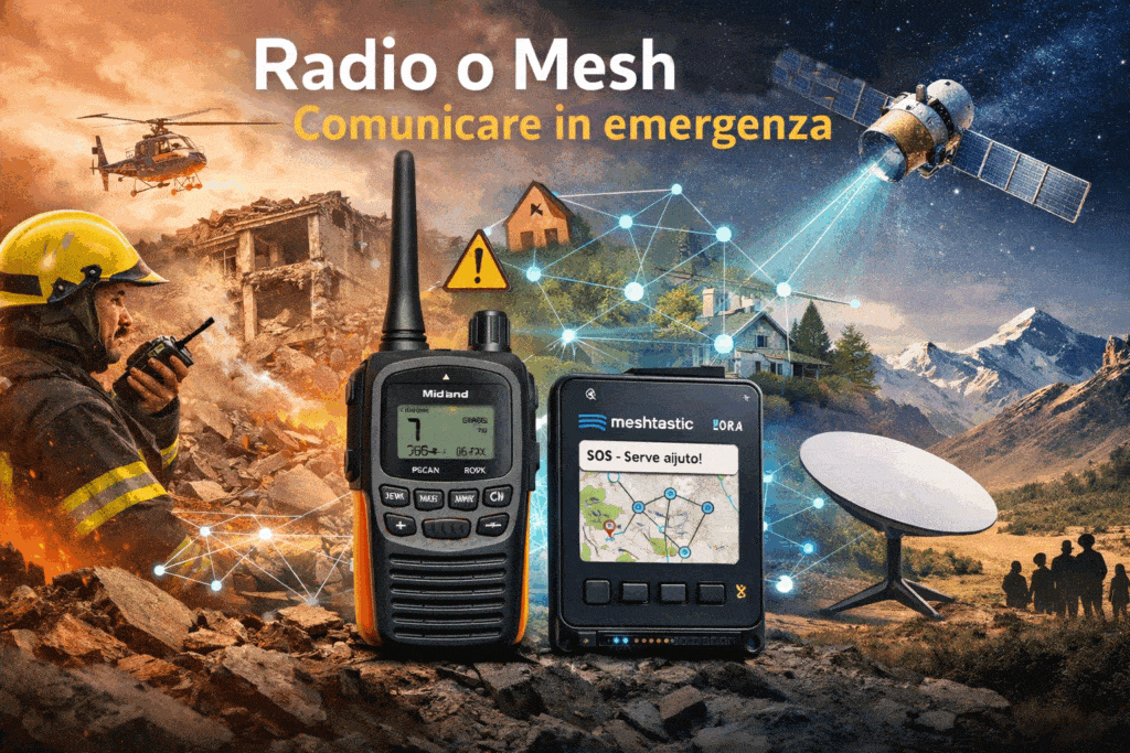 Radio o Meshtastic? Comunicare in emergenza