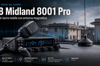 CB Midland 8001 Pro prova test in barra mobile
